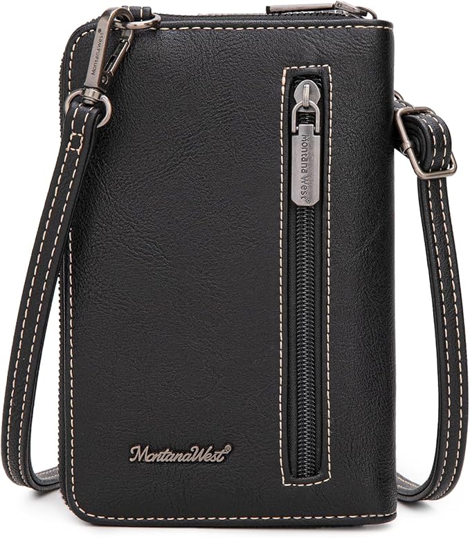 Montana West Small Crossbody Bags for Women Western Handbag with Cash Slots