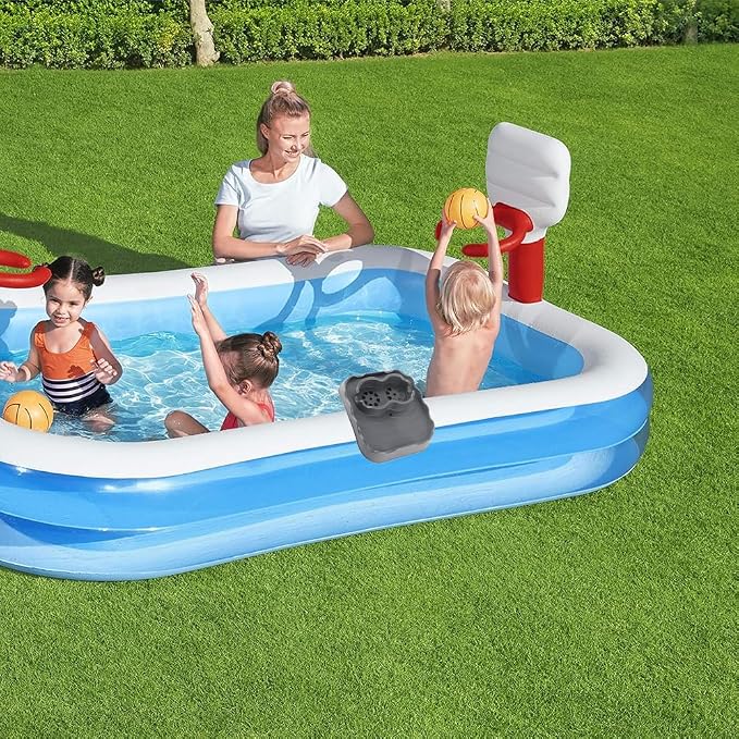 Hot Tub Table, Pool Cup Holder Fits for Outdoor Inflatable Pools/Spas Side Table Swimming Pool Side Drink Tray with Drain Holes for Bathtub Spa Patio(Gray)