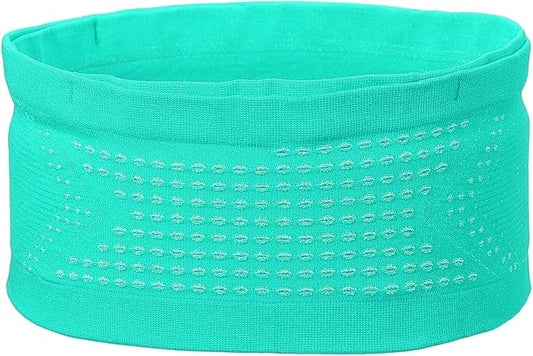 Slim Running Belt, Running Fanny Pack Phone Holder for Women Men Waist Bag Moisture Wicking Storage Belts Bag- Fitting for (Storage Phone-Travel- Sports- Hiking) Green & S