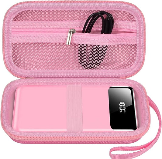 ANKHOH Portable Bank Charger Case for Charmast for VRURC for OHOVIV for SABANI for YILANS for CFIAI for LOVELEDI for RGVOTA for Miday for RONEGN for POIYTL for IAPOS Fast Charging Battery (Pink)