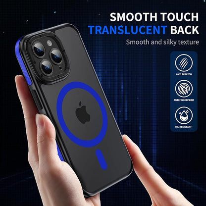 Strong Magnetic case for iPhone 14 Pro Max [10Ft Military-Grade Protection] Compatible with fit MagSafe Shockproof Slim Thin Cover 6.7 inch 14 Pro Max Phone case, Blue Bumper