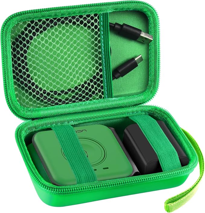 ANKHOH Travel Case for UCOMX for Nano/for Rtops/for Hicober/for Iseyyox 3 in 1 Wireless Charger, Foldable Magnetic Charging Station Storage Holder Bag for Fast Charge Pad Cable Adapter Green-Box Only