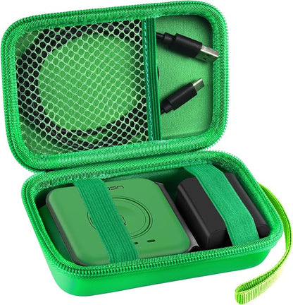 ANKHOH Travel Case for UCOMX for Nano/for Rtops/for Hicober/for Iseyyox 3 in 1 Wireless Charger, Foldable Magnetic Charging Station Storage Holder Bag for Fast Charge Pad Cable Adapter Green-Box Only