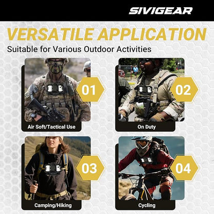 Tactical Phone Holder,Plate Carrier Phone Mount Not Block the Phone Camera Molle Phone Holder for Hunting,Duty,Hiking