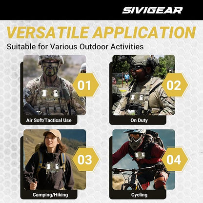 Tactical Phone Holder,Plate Carrier Phone Mount Not Block the Phone Camera Molle Phone Holder for Hunting,Duty,Hiking