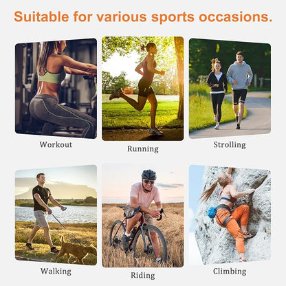 Running Belt Waist Fanny Pack: Slim Phone Holder Workout Pouch for Walking JoggingOrange