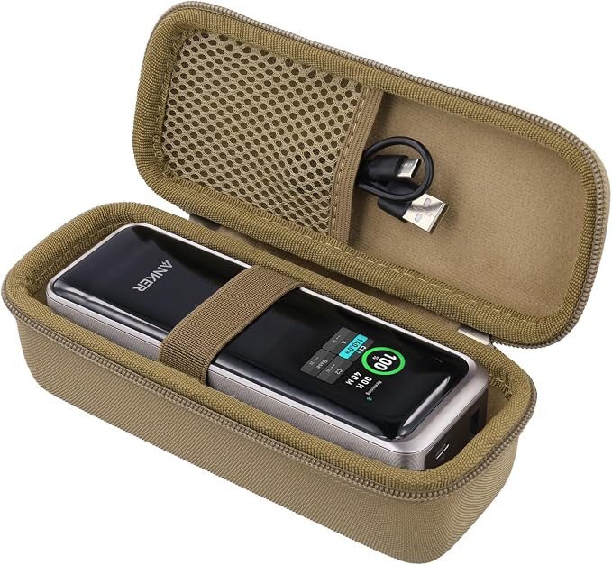 khanka Case for Anker Prime Power Bank 27650mAh 250W,Case Only (Golden).