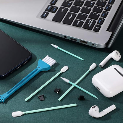 Frienda Anti Dust Plug Metal Phone Port Cover Compatible with iPhone 14/13/12/11 Lightning Connector Cleaning Tool Kit Phone Speaker Cleaner Receiver Dust Remover Multicolor