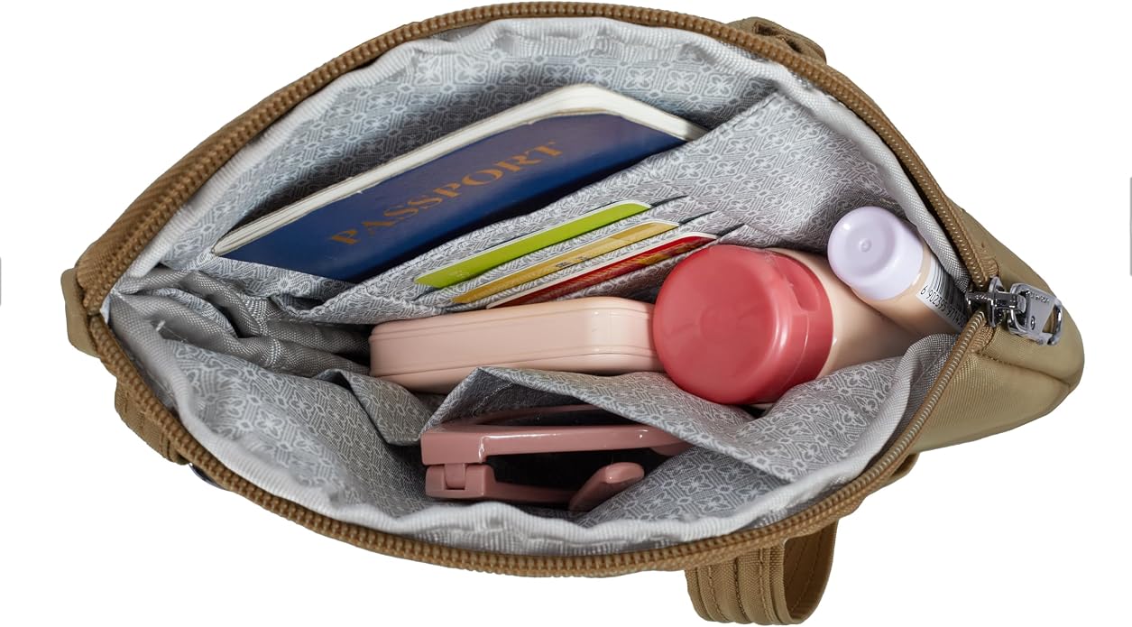Travelon Anti-Theft Runways Slim Assymetric Crossbody
