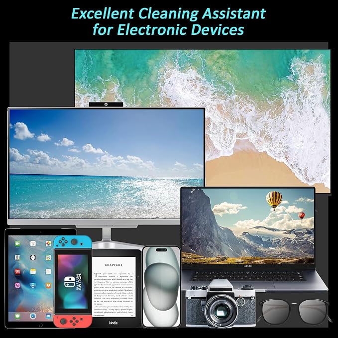 Car Screen Cleaner Spray and Wipe, Car Interior Cleaner Detailing Kit Screen Cleaning Tool for Touchscreen Display Dashboard, Car Detailing Brush for Tesla Jeep BMW Honda Benz Chevy