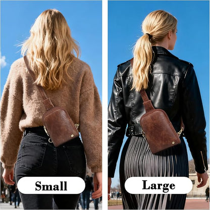 INICAT Small Sling Bag for Women Everyday & Travel Crossbody Bags Lightweight Cross Body Purses Vegan Leather