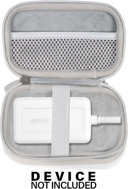CaseSack Case for Anker Portable Charger 10,000mAh, Zolo Power Bank 20,000mAh, Organizer for Anker Portable Charger/Fast Charge Battery Pack (Silver)
