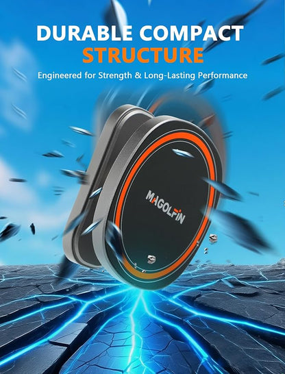Aluminum Alloy Magnetic Phone Holder for Gym with N52 Magnets, Gym Accessories Compatible with MagSafe iPhone 17 Pro Max Plus 16 15 14 13 12, Home Gym Accessories, Gym Gifts for Men