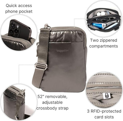 Baggallini Women's Modern Take Two Rfid Crossbody