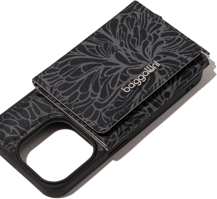 Baggallini On The Go iPhone Card Case Crossbody - Lightweight iPhone Case Designed for iPhone 13, iPhone 14, iPhone 15 and iPhone 15 Pro