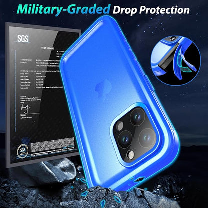SPORTLINK for iPhone 15 Pro Case - IP68 Waterproof Military Protective Full Body Heavy Duty Shockproof 360 Sealed Dustproof with Camera Screen Protector Phone Cover for i Phone 15 Pro 6.1" Blue