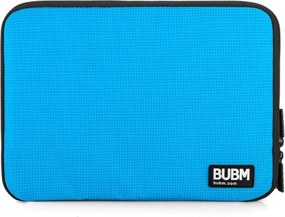 BUBM Double Layer Electronics Organizer, Travel Gadget Bag for Cables, Memory Cards, Flash Hard Drive and More, Fit for iPad or Tablet(up To 9.7")--Large, Blue | Travel Gadget Bag For Cables, Memory Cards, Flash Hard Drive and More, Fit For iPad or Tab...