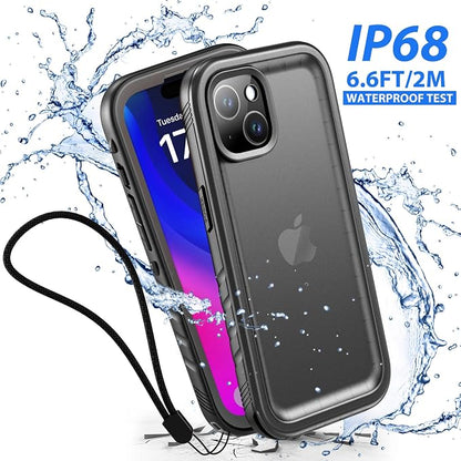 SPORTLINK for iPhone 15 Plus Case - IP68 Waterproof Military Protective Full Body Heavy Duty Shockproof 360 Sealed Dustproof with Camera Screen Protector Cover for i Phone 15 Plus 6.7" Black
