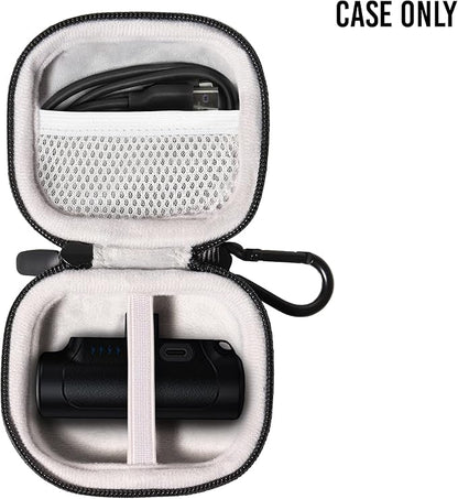 GETGEAR Travel Case for Mini Portable Charger Compatible with Abnoys Portable Charger, also fits for iWalk mini portable charger (Black)