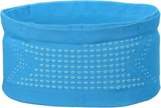 Slim Running Belt, Running Fanny Pack Phone Holder for Women Men Waist Bag Moisture Wicking Storage Belts Bag- Fitting for (Storage Phone-Travel- Sports- Hiking) Blue & M