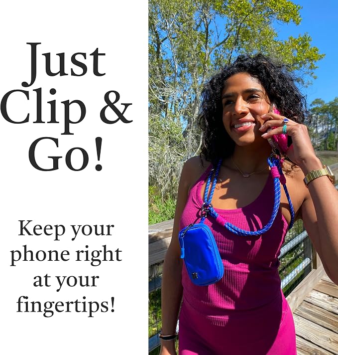 Save the Girls Active Rope Clip and Go Phone Strap – Cell Phone Lanyard for Life on the Move