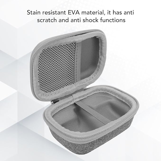 FOSA Power Bank Carrying Case, Battery Pack Storage Bag Soft Lining for Portable Charger (Gray)