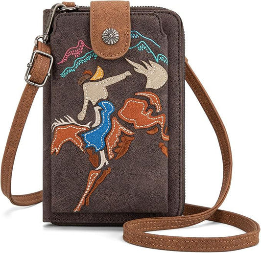 Montana West Small Crossbody Bags for Women Western Handbag with Cash Slots
