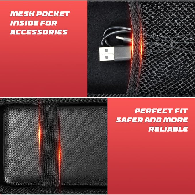 Travel Case Compatible with Anker/ for POIYTL /for IAPOS /for SABANI /for OHOVIV /for RGVOTA /for Pxwaxpy Portable Charger Power Bank, Storage Holder for Fast Charging Battery Pack (Case Only)