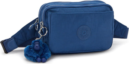 Kipling Women’s Abanu Multi Crossbody Bag, Lightweight, Adjustable Nylon Waist Pack with Multi-Compartment Zip Pockets