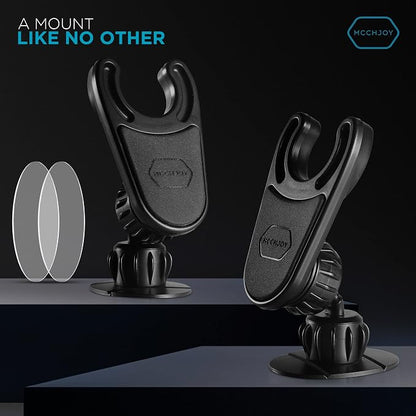 Desk/Wall Mount for PopSockets (2-Pack) – Strong Adhesive Phone Holder for Desk, Wall, Mirror (Not for Car) – Adjustable Angle, Compatible with All sockets