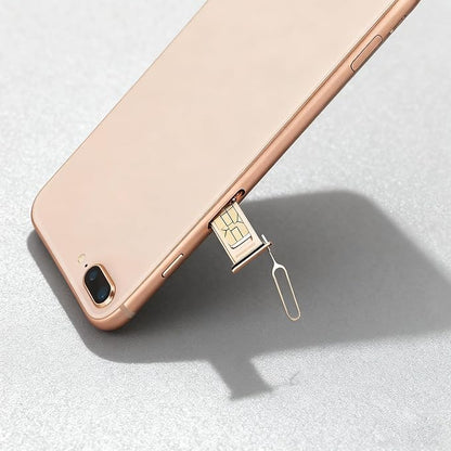 4 Pcs SIM Card Removal Openning Tool Tray Eject Pins Needle Opener Ejector Compatible with All iPhone Apple iPad HTC Samsung Galaxy Cell Phone Smartphone Watchchain Link Remover (Style B)