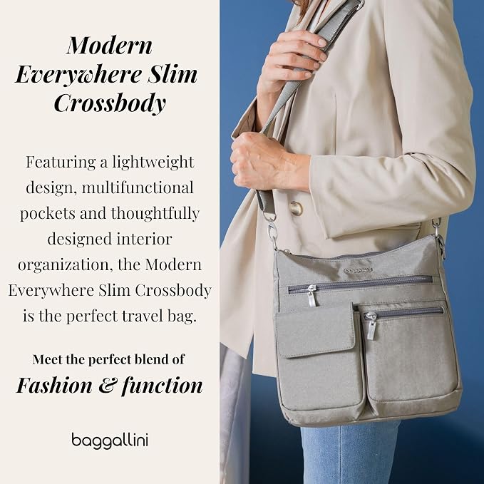 Baggallini Women's Modern Everywhere Slim Crossbody