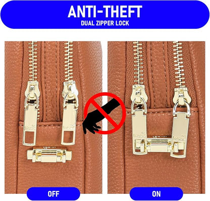 INICAT Small Sling Bag for Women Everyday & Travel Crossbody Bags Lightweight Cross Body Purses Vegan Leather