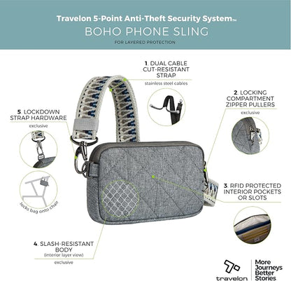 Travelon Anti-Theft Boho Phone Sling | Anti-Theft