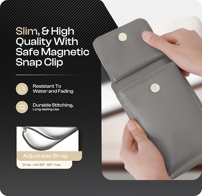 Claasico Crossbody Phone Purse for Women – RFID Phone Case Wallet w/Magnetic Closure & Separate Zipper Pocket Crossbody Bag