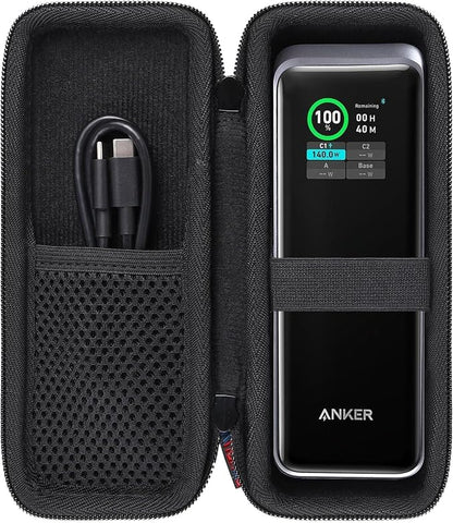 khanka for Anker Prime Power Bank 27650mAh 250W/Anker Zolo A1695 Power Bank 25K 165W Traveling Case,Case Only (Black).