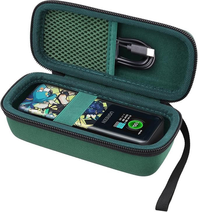 Hard Portable Travel Case Compatible with UGREEN Nexode Power Bank 20000mAh 130W Portable Charger,Green Case