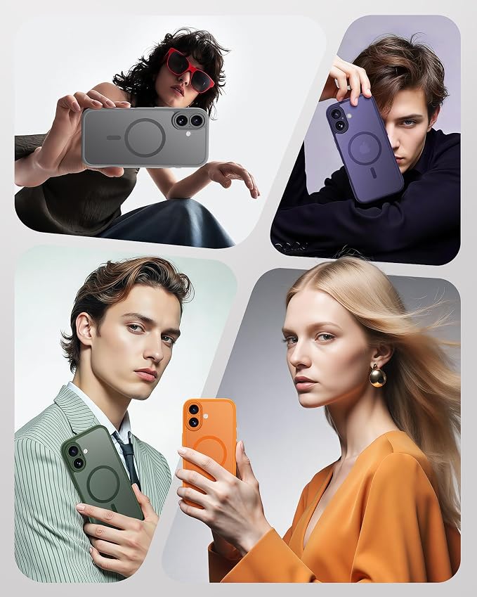 TOCOL for Phone 17 Case, Compatible with Magsafe Charger, Full Camera Protection, Drop Protection, Translucent Matte Phone Case for Phone 17 6.3 inch (Midnight Purple)