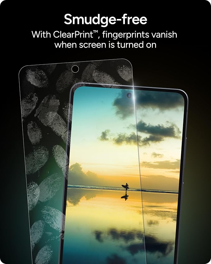 ZAGG Glass Elite Samsung Galaxy Z Fold8 Ultra Screen Protector | Front Screen, 5x Stronger Tempered Glass, Fingerprint Scanner Compatible, 30% Recycled Glass, InvisibleShield, Easy Install