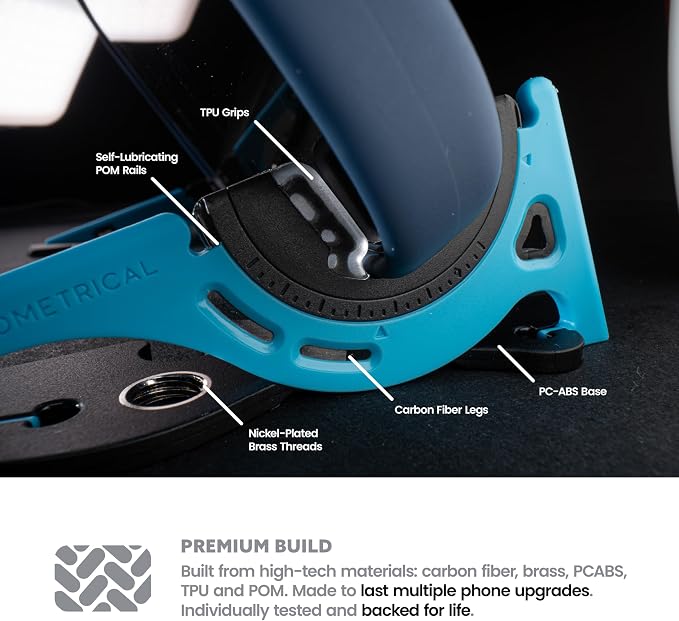 GEOMETRICAL Pocket Tripod PROv2 - Card-Size Stand, for iPhone, Alien Blue Universal Kit