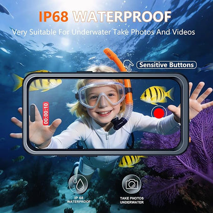SPIDERCASE for iPhone 16 Pro Max Case Waterproof, Built-in Screen & Camera Protector [IP68 Underwater][Full Body Shockproof][Dustproof] Heavy Duty Rugged Phone Cover 6.9", Purple