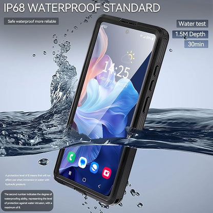 Compatible with Samsung Galaxy S25 Ultra Case Waterproof Protective,Built-in Lens & Screen Protector, Military Grade Shockproof, Full Body Rugged Case for Galaxy S25 Ultra 6.9 inches (Black)