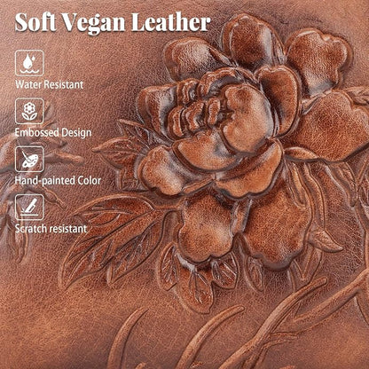 Crossbody Bags for Women Trendy, Vegan Leather Crossbody Purses Travel Shoulder Handbags Embossed Design