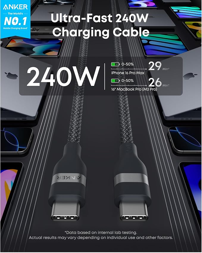 Wall Charger PD & USB-C to USB-C Cable (Bundle)