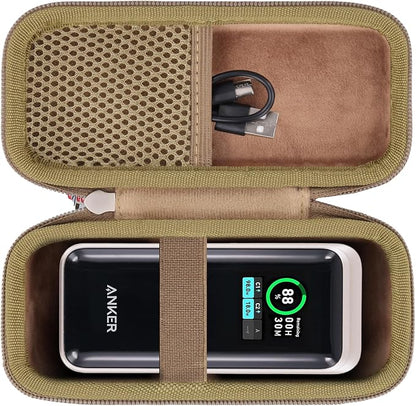 khanka Case for Anker Prime Power Bank 12000mAh 130W/20000mAh 200W,Case Only (Golden)
