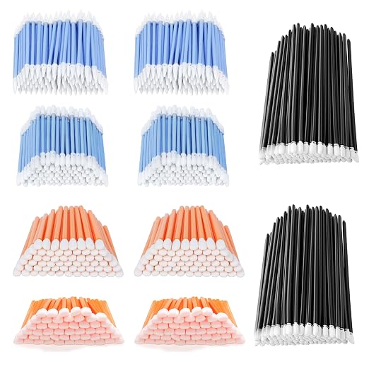 AAwipes Cleanroom Foam Tip Swab Set (5 Colors & Styles, 1000 Pack) Multi-Use Cleaning Swabs for Camera, Optical Lens, Arts & Crafts, Painting, Gun, Printer, Auto Detailing (FC502)