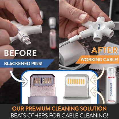 Cleaning Kit for iPhone | The Original Phone Cleaner Multi-Tool | Compatible with iPhone & iPad | Repair & Restore Charging Ports, Lightning Cables & Connectors | As Seen on USA Today