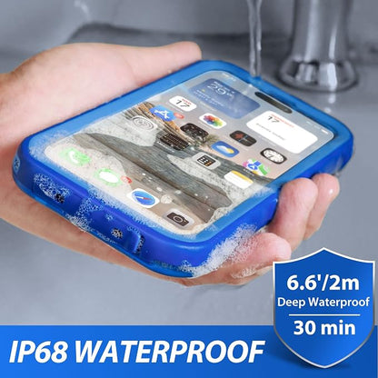 SPORTLINK Design for iPhone 14 Pro Max Case Waterproof - Shockproof Dustproof Phone Case with Screen Protector for iPhone 14 Pro Max, Full Body Protective Case 6.7'' Blue