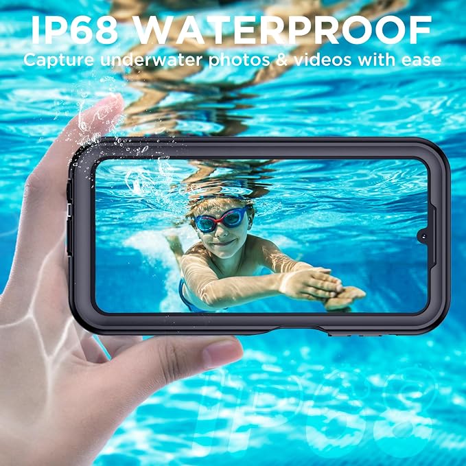 for Samsung Galaxy A15 5G Case Waterproof, [IP68 Underwater][Dropproof][Dustproof][Real 360] [Non-Slip] Heavy Duty Tough Rugged Shockproof Protective Phone Case for Galaxy A15 5G 6.5",Teal