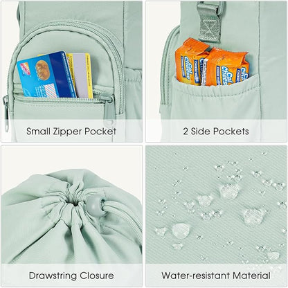 sportsnew Water Bottle Holder with Strap 32oz 40oz Insulated Water Bottle Carrier Sling Bag with Phone Pocket Crossbody